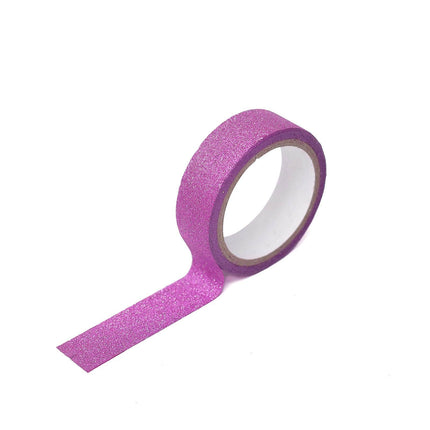 AliKopy 5 Pack Hot Pink Glitter Washi Tape - Self-Adhesive, 5 Yards
