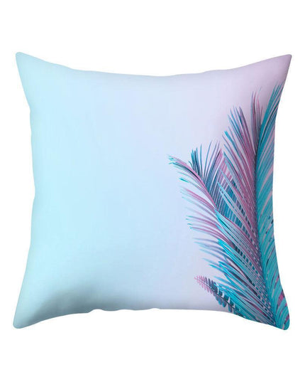 Elegant Pink Leaf Plant Decorative Pillow Cover - Chic Home Accent