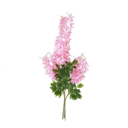 AliKopy 5 Pack 44" Pink Silk Wisteria Garland Vines - Realistic, Durab