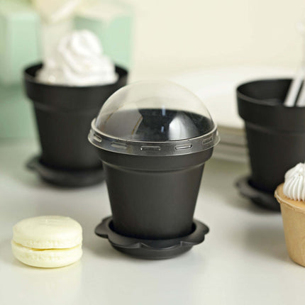 AliKopy 12-Pack Dessert Cups - Succulent Planter Design, Lids & Shovel