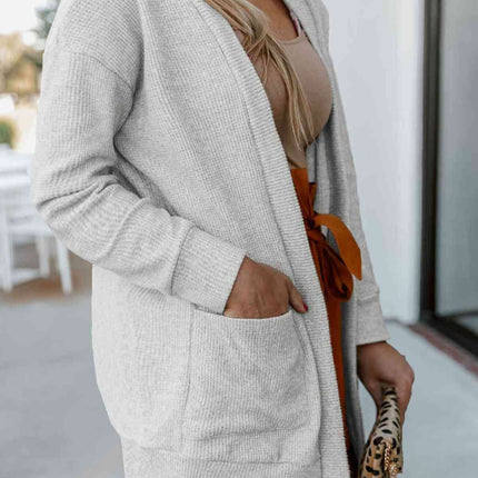 Ultimate Comfort Plus Size Knit Cardigan with Pockets and Long Sleeves