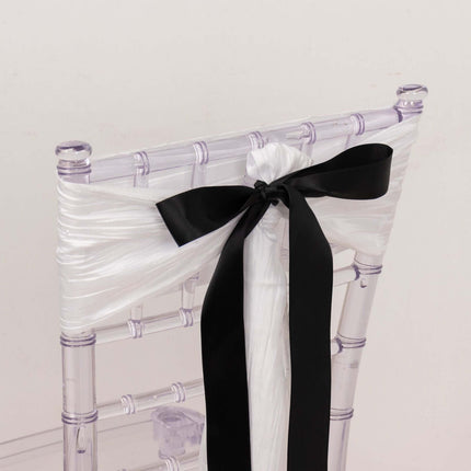 AliKopy 50 Yards 1.5" Black Satin Ribbon - Single Face, Decorative Qua