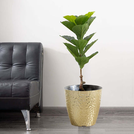 AliKopy 2 Pack 3ft Artificial Fiddle Leaf Fig Trees - Potted, Realisti