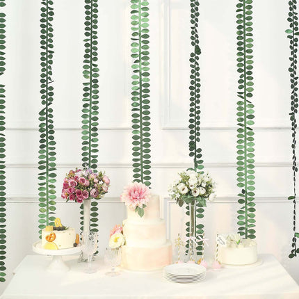 AliKopy Taffeta Ribbon Sash - 50ft Green with 4" Leaf Petal Design