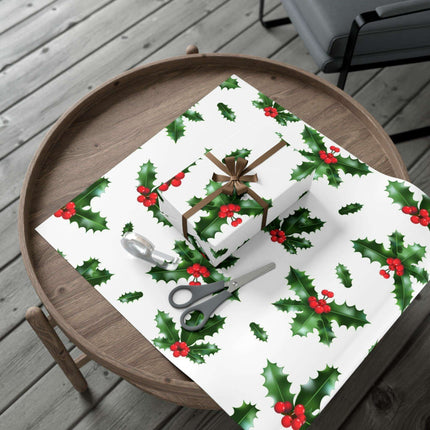 Elegant Matte & Satin Christmas Gift Wrapping Paper Set
