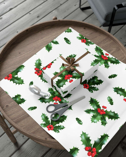 Elegant Matte & Satin Christmas Gift Wrapping Paper Set
