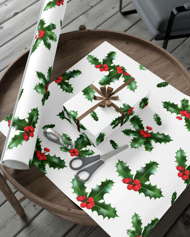Elegant Matte & Satin Christmas Gift Wrapping Paper Set
