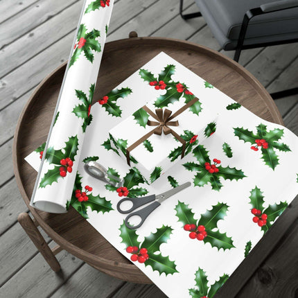 Elegant Matte & Satin Christmas Gift Wrapping Paper Set
