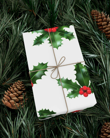 Elegant Matte & Satin Christmas Gift Wrapping Paper Set
