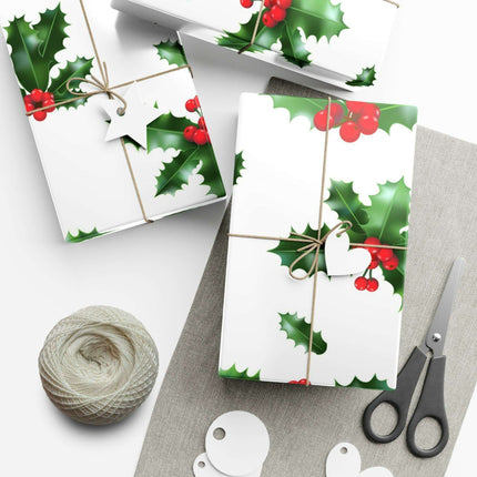 Elegant Matte & Satin Christmas Gift Wrapping Paper Set