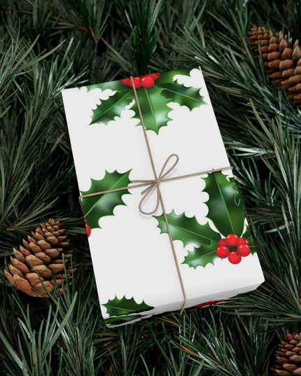 Elegant Matte & Satin Christmas Gift Wrapping Paper Set