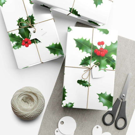 Elegant Matte & Satin Christmas Gift Wrapping Paper Set