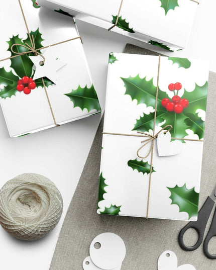 Elegant Matte & Satin Christmas Gift Wrapping Paper Set