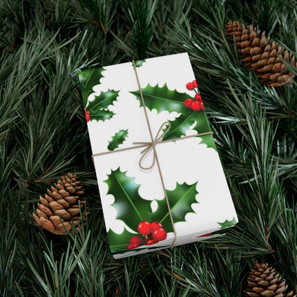 Elegant Matte & Satin Christmas Gift Wrapping Paper Set
