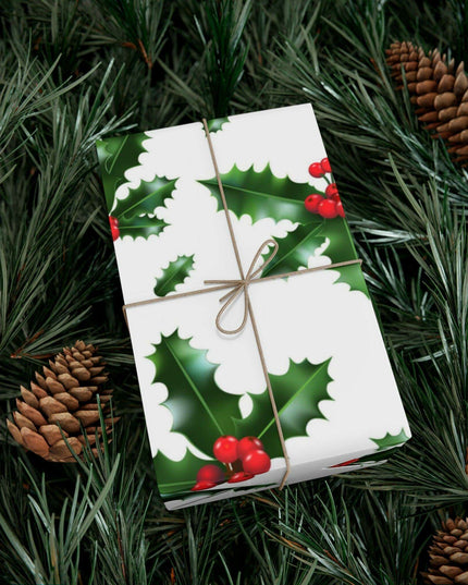 Elegant Matte & Satin Christmas Gift Wrapping Paper Set