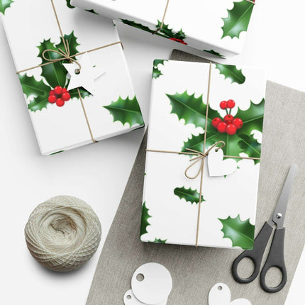 Elegant Matte & Satin Christmas Gift Wrapping Paper Set