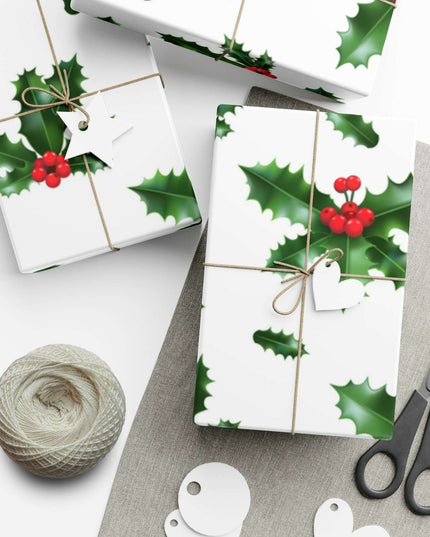 Elegant Matte & Satin Christmas Gift Wrapping Paper Set