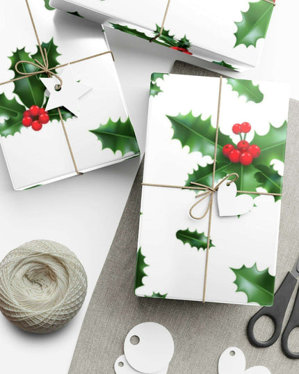 Elegant Matte & Satin Christmas Gift Wrapping Paper Set