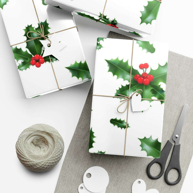 Elegant Matte & Satin Christmas Gift Wrapping Paper Set
