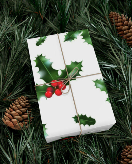 Elegant Matte & Satin Christmas Gift Wrapping Paper Set