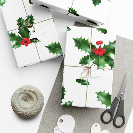 Elegant Matte & Satin Christmas Gift Wrapping Paper Set