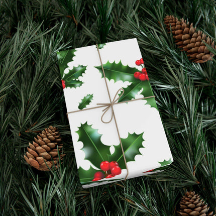Elegant Matte & Satin Christmas Gift Wrapping Paper Set