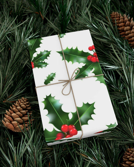 Elegant Matte & Satin Christmas Gift Wrapping Paper Set