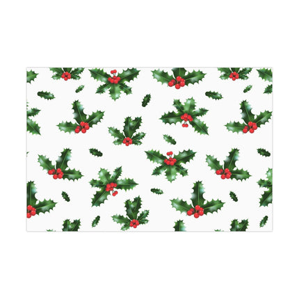 Elegant Matte & Satin Christmas Gift Wrapping Paper Set