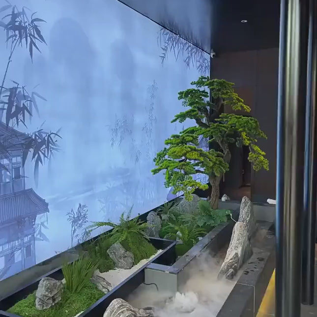 Lifelike Large Artificial Pine Bonsai Tree for Stunning Home and Garden Decor