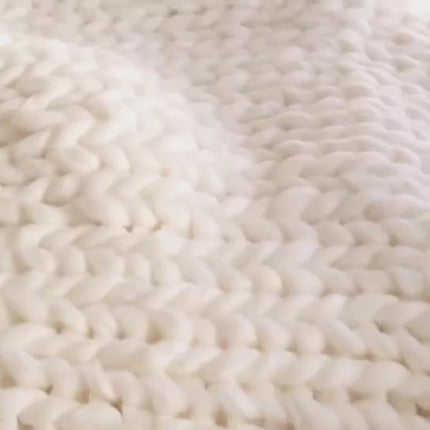 Handmade Coarse Yarn Knitted