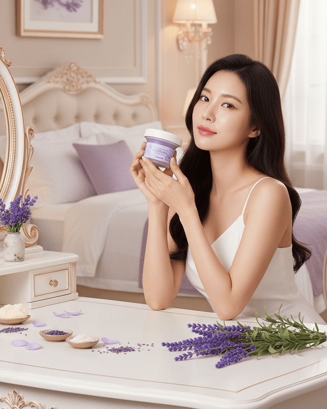 Lavender-Infused Moisturizing Jelly Mask for Enhanced Skin Smoothness and Elasticity