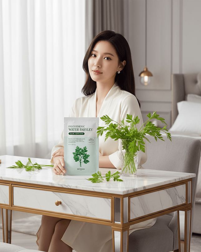 Gentle Hydration Parsley Moisture Masks - 10 Pack for Sensitive Skin