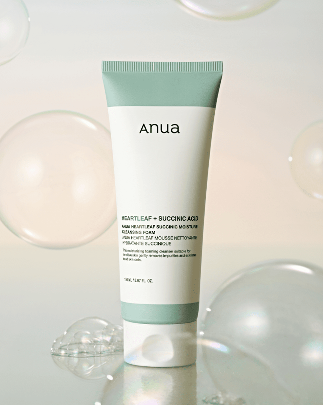 Heartleaf & Succinic Acid Renewal Foam Cleanser - Radiance Boosting Elixir