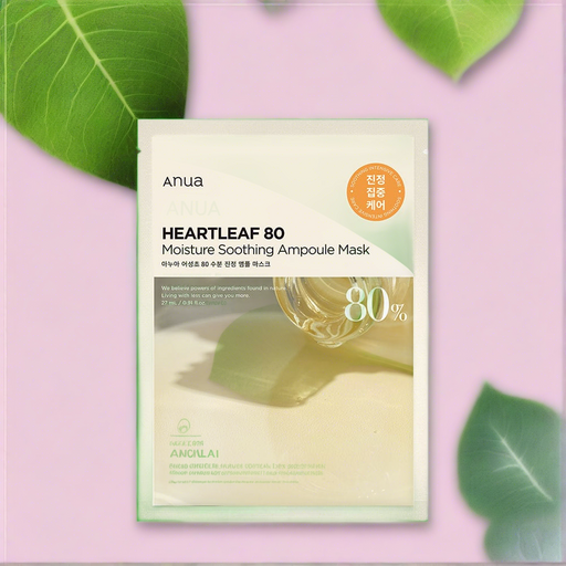 Heartleaf 80 Moisture Soothing Ampoule Mask - Skin Calming Hydration Booster.