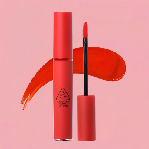 Velvety Coral Pink Lip Stain - Moisturizing Lip Tint for Luscious Lips