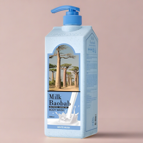Luxurious Bioklasse Baobab Milk Body Wash with White Musk - 1000ml