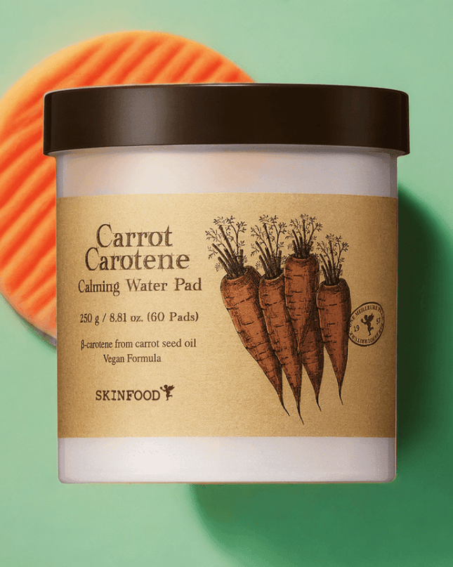 Carrot Glow Nourishing Soothing Pads - Infused with Beta-Carotene and Antioxidants for Radiant Skin Care