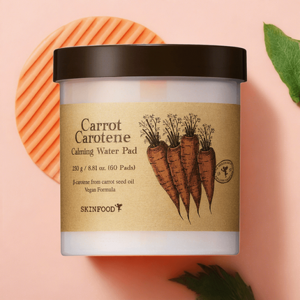 Carrot Glow Nourishing Soothing Pads - Infused with Beta-Carotene and Antioxidants for Radiant Skin Care