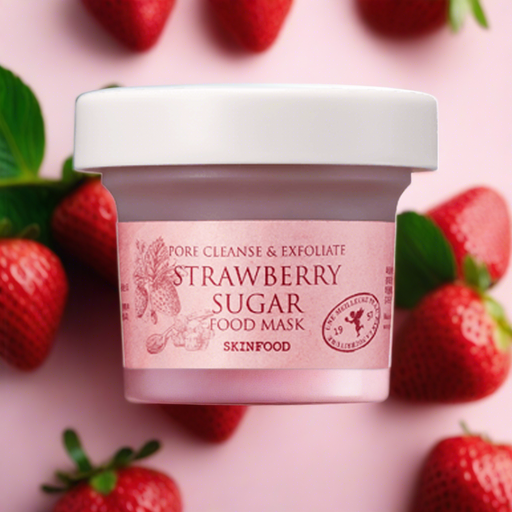 Strawberry Sugar Facial Mask with Antioxidant-Rich Exfoliating Benefits (120g)