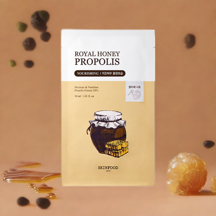 Honey Propolis Mask for Glowing Skin - Deep Moisture Infusion