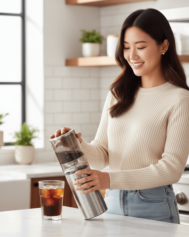 BEANPLUS CS550 Eco-Friendly Dutch Cold Brew Coffee Maker with Advanced Air-circulation Technology