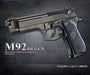 Elite M92 Black Airsoft BB Gun - Enhanced Tactical Dominance