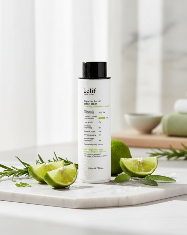 Bergamot & Sage Revitalizing Herbal Toner - Refreshing Elixir for Balanced Complexion - Glow Booster for Normal to Combination Skin