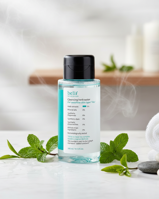 Herbal Revitalizing Cleansing Water - Hydration Boost with Tri Herb Essence