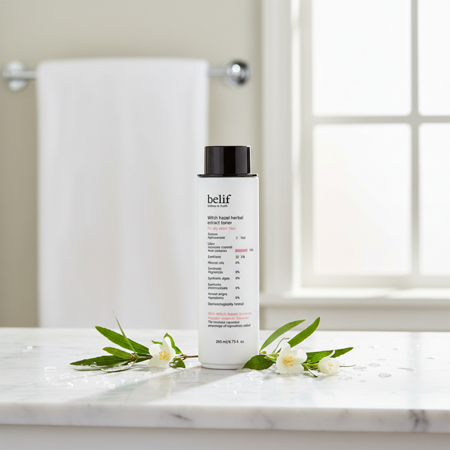 Revitalizing Herbal Witch Hazel Facial Toner for Hydration and Glow