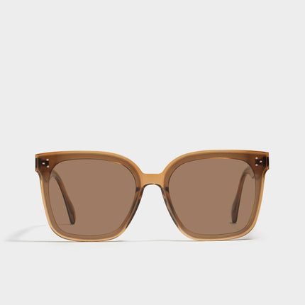 Luxurious Rose Gold Pin-Embellished Oversized Square Sunglasses by GENTLE MONSTER
