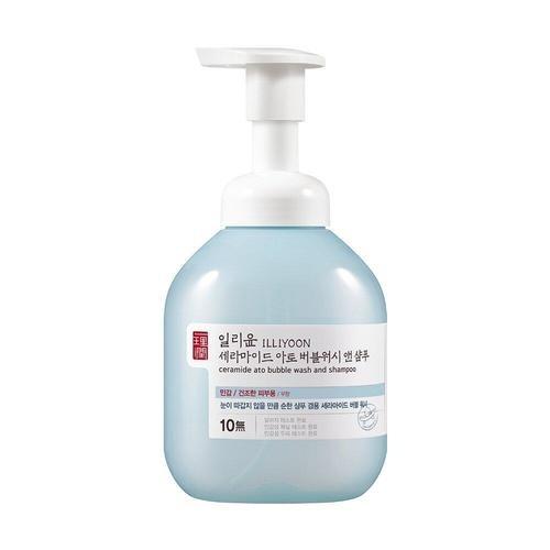 Ceramide Ato Bubble Wash and Shampoo with Ginseng Root Water for Calming Itchiness - 400ml