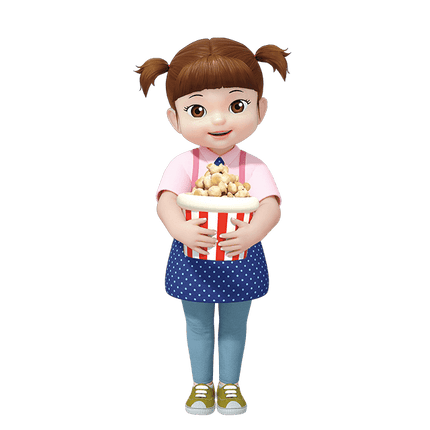 Kongsuni Interactive Popcorn Shop Playset - Creative Pretend Play Toy for Kids