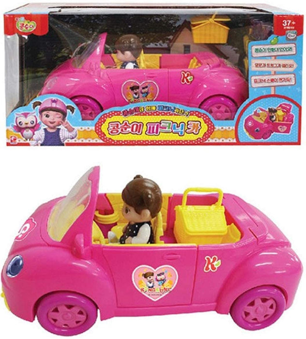 Kongsuni Picnic Car Playset - Korean Animation Toy for Kids
