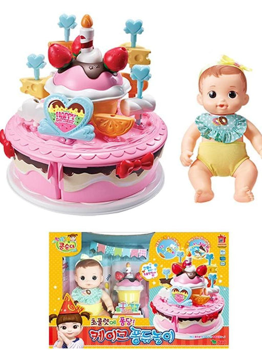 KONGSUNI Series, Cake & Fondue Youngtoys Toy Role Play playset Educational Toy Dessert Making for Kids